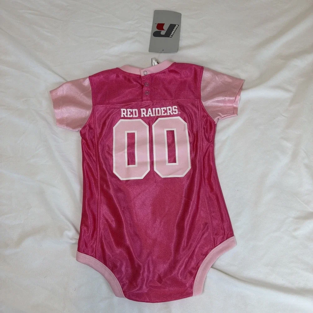 Russell Texas Red Raiders One‎ Piece Size 24 Months Pink NWT